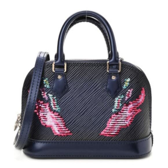 🔥 Ultra-Rare Louis Vuitton Alma Nano - Blue Nuit Sequins Flame - Stunning! 🔥 - Picture 10 of 10